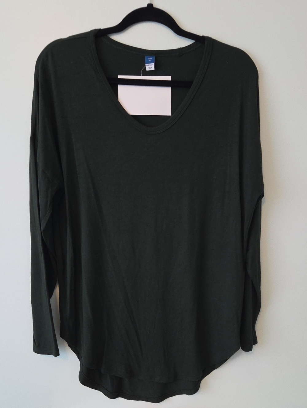 Okd Navy Drop Sleeve Long Tshirt